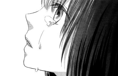 Аниме девочка плачет черно белое