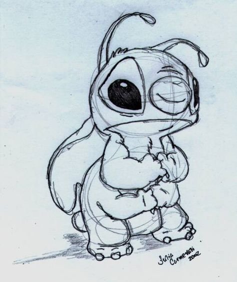 Стич милые скетчи