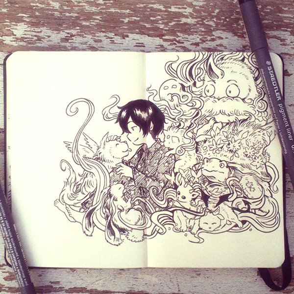 Скетчбуки мангак