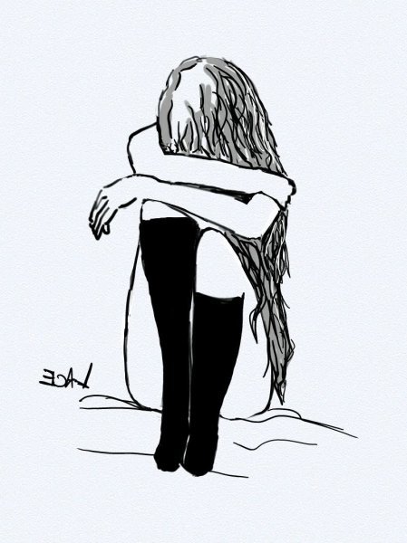 Рисунки для срисовки девушки