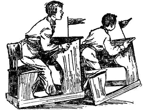 Лев Кассиль у классной доски