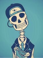 Скелет на аву