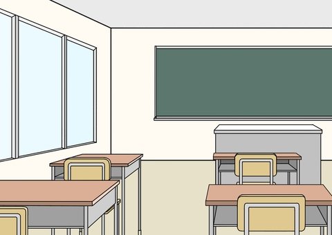 Вид классной комнаты школы рисунки