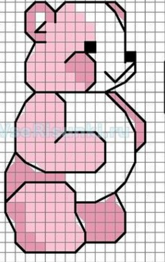 Рисунки в клетку в тетради красивые