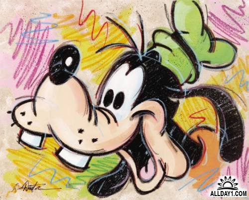 Рисунки красками из мультиков