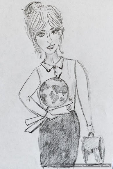 Рисунок учителя карандашом