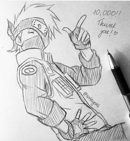 Наруто для скетчбука