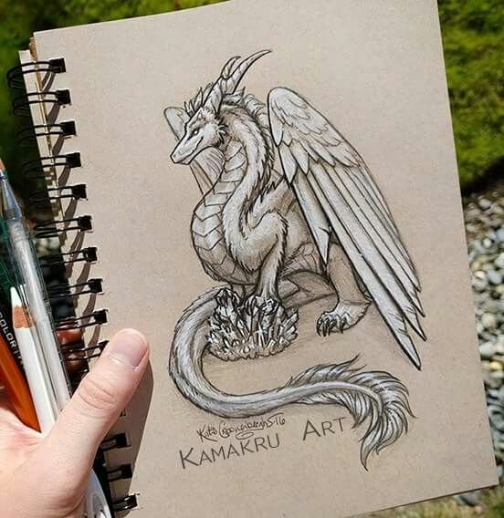 Дракон для скетчбука