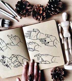 Рисунки карандашом для скетчбука руки
