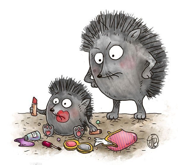 Рисунки ежиков прикольные