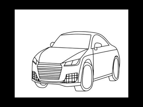 Рисунок Ауди ТТ легкий