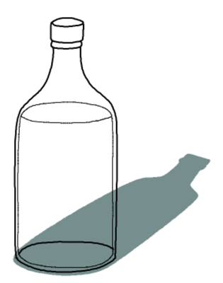 Нарисовать бутылку поэтапно