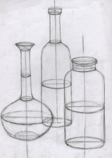 Конструктивное построение бутылки