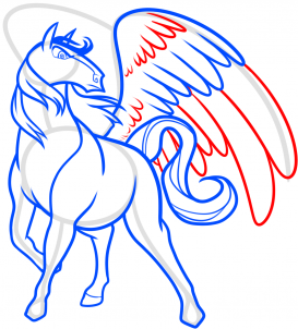 Единорог с крыльями простой