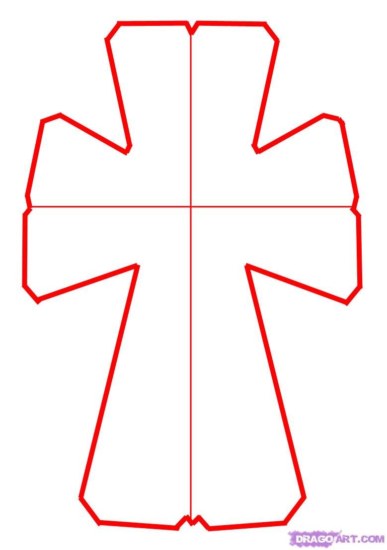 Легко нарисовать крест