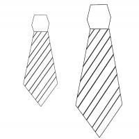 Галстук раскраска