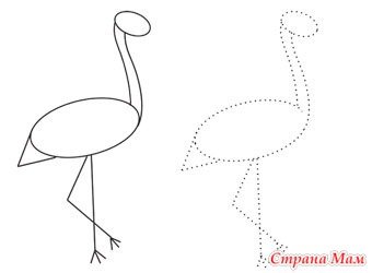 Рисование аиста в старшей группе