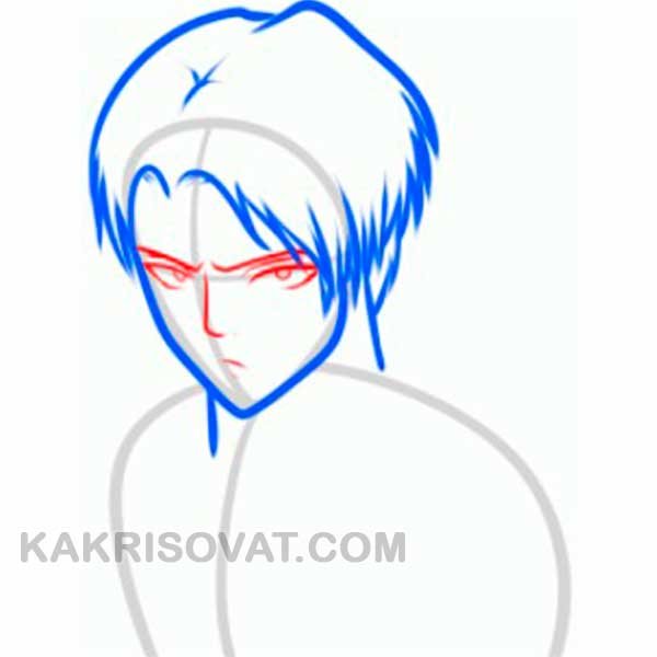 Поэтапное рисование атака титанов