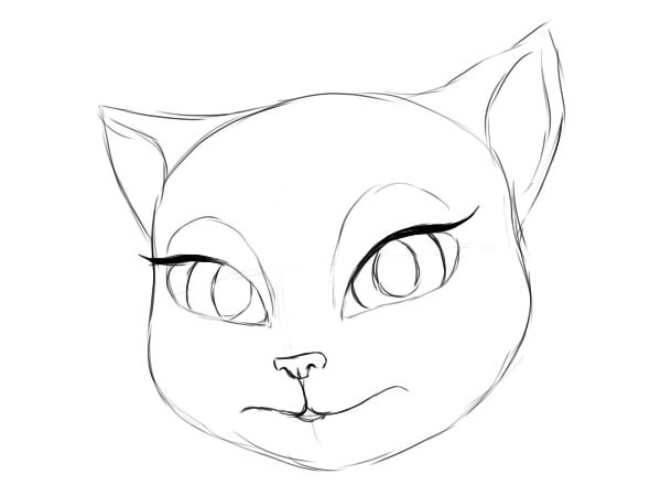 Нарисовать Анжелу кошку