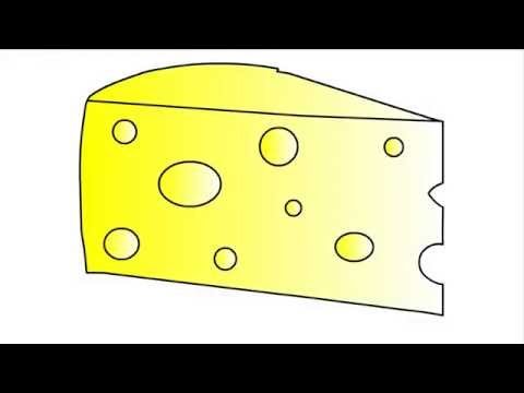 Пошаговое рисование сыр