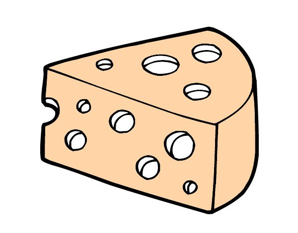 Скетч сыр карандашом