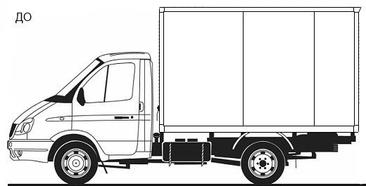 ГАЗ 3302 промтоварный фургон чертеж