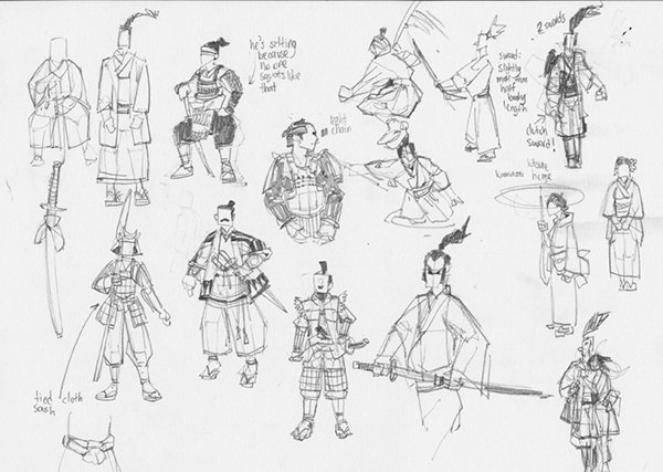 Одежда самурая рисунок