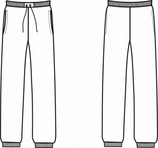 Рисование брюк