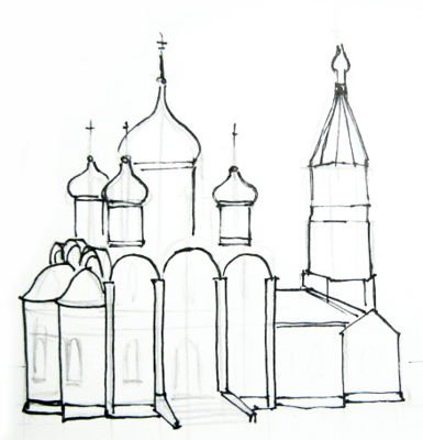 Храмы рисунки несложные