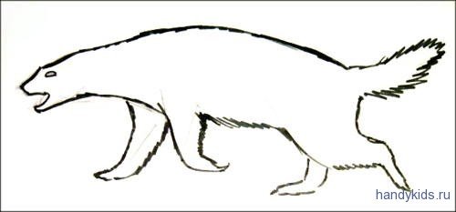 Как рисовать барсука для детей 3лет
