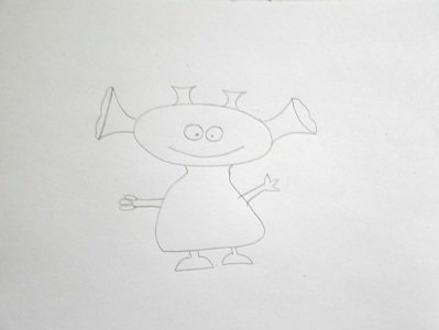 Костюм для инопланетянина рисунок детский