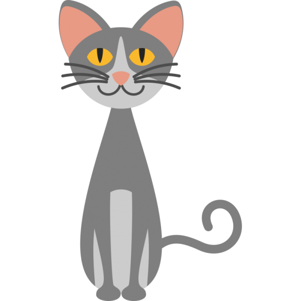 Кот в векторной графике