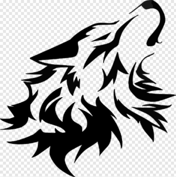 Лёгкие тату волка