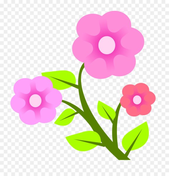 Цветочек мультяшный