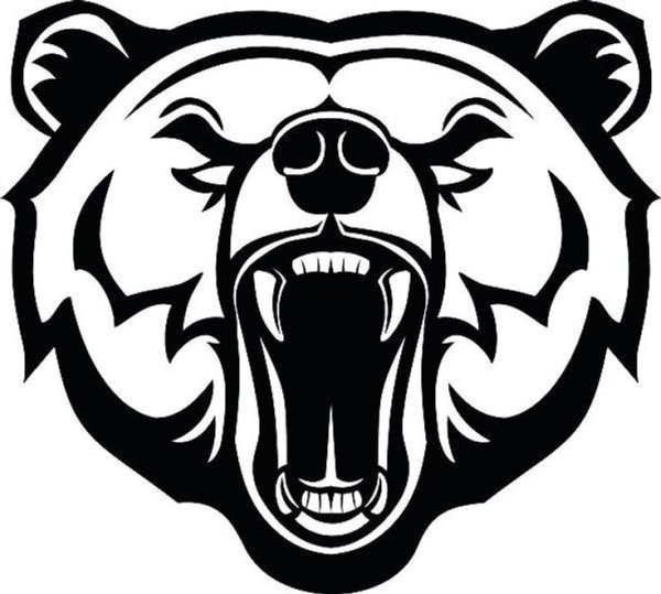 Стилизованная голова медведя