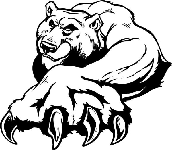 Гравировка медведь