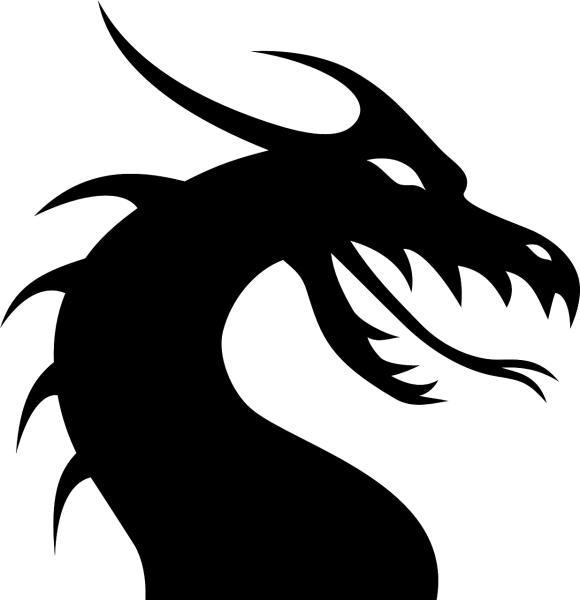 Трафарет дракона