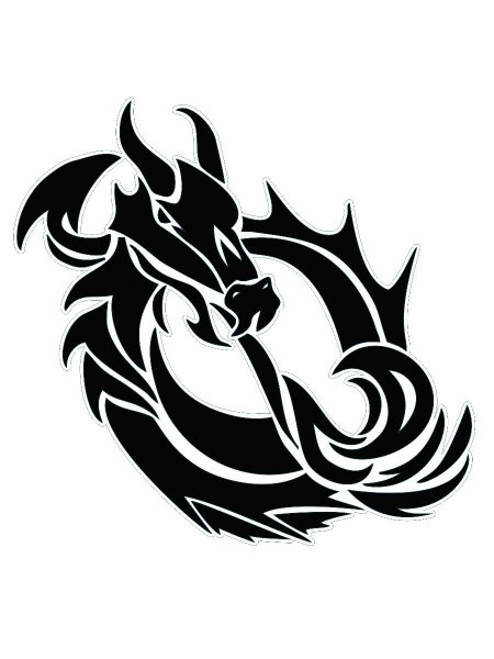 Векторное изображение дракона