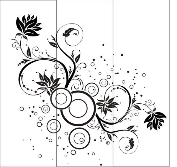 Векторный цветочный узор