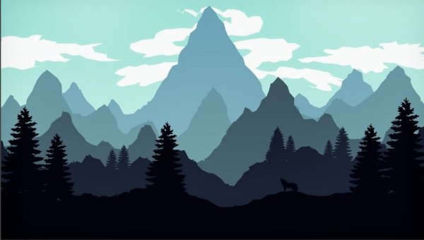 Горы вектор