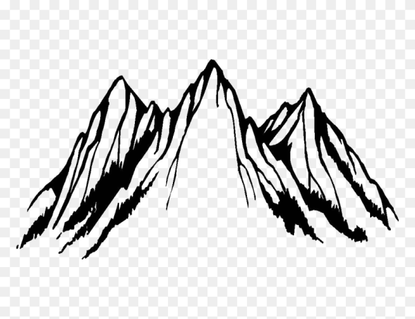 Горы рисунок