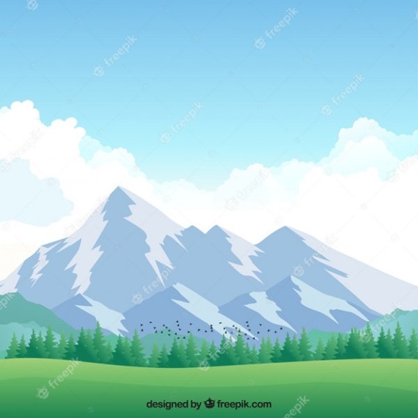 Горы вектор
