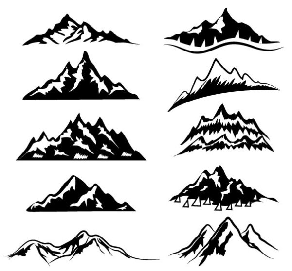 Горы силуэт