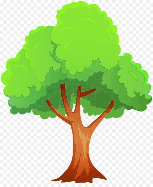 Дерево с сердечками