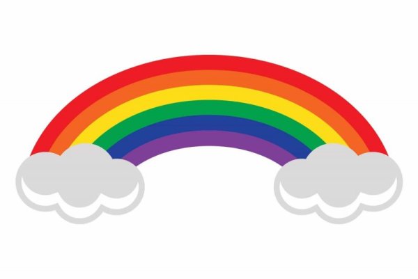 Радуга мультяшная