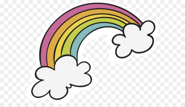 Радуга мультяшная