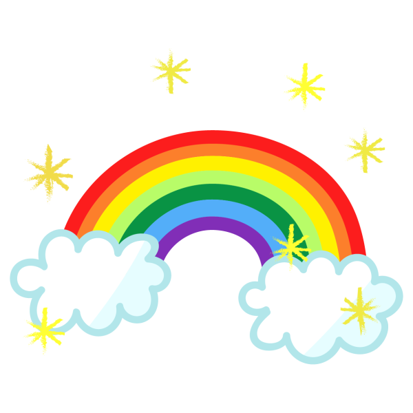 Радуга мультяшная