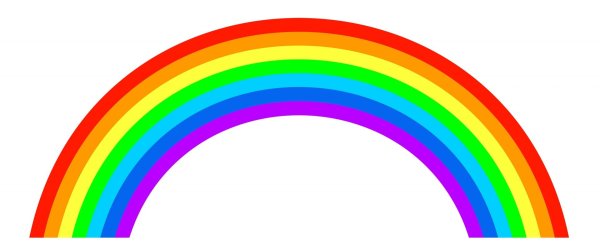 Радуга на пустом фоне