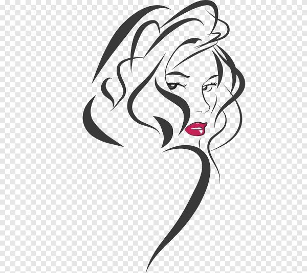 Силуэт лица девушки