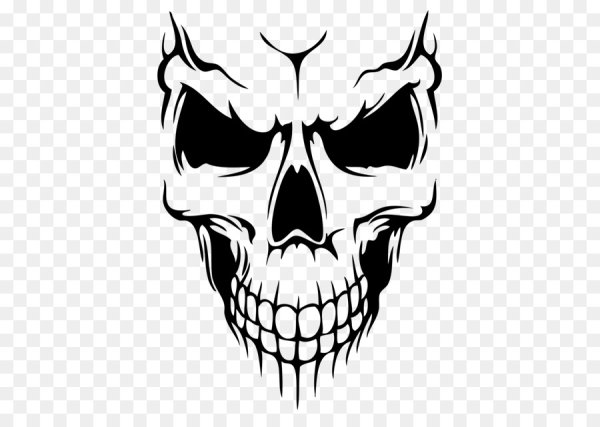 Череп трафарет